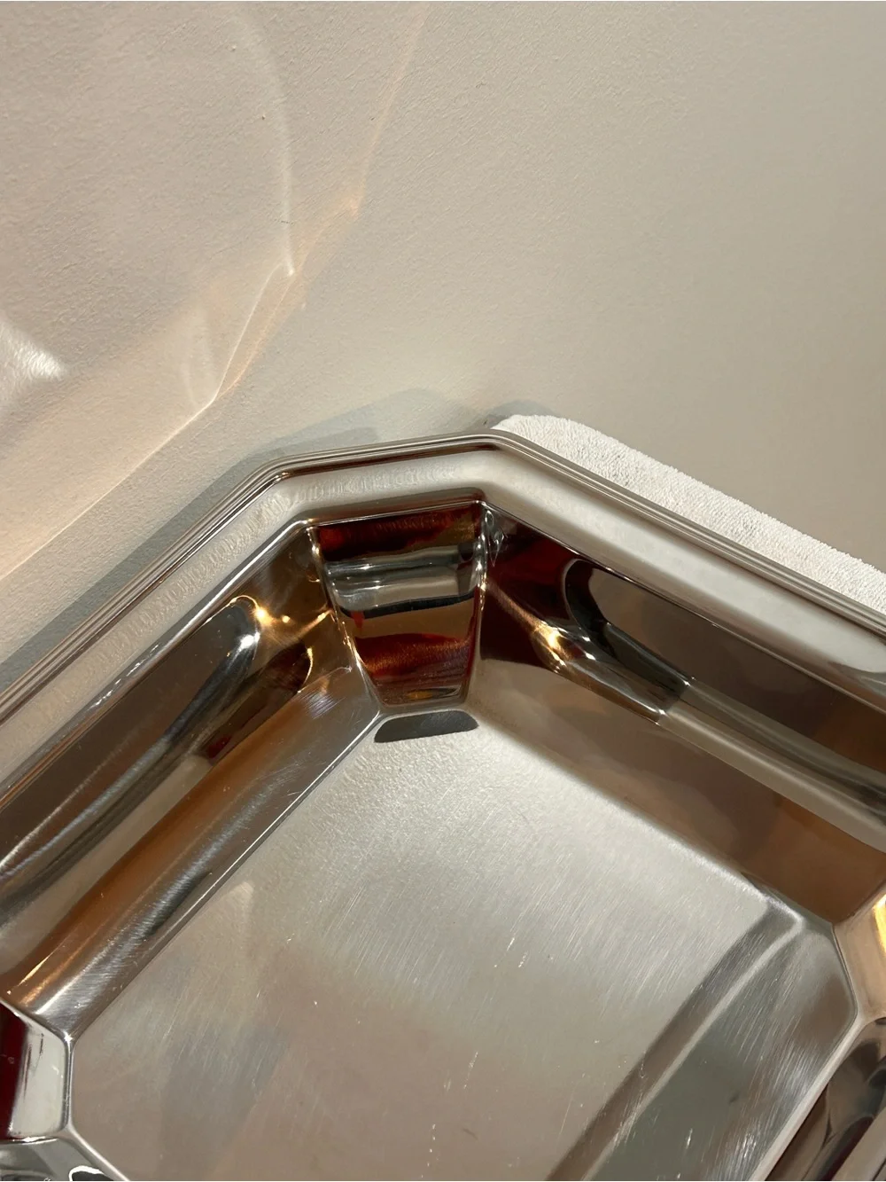 Vtg Sheffield Italy” 18/10 Stainless Steel Octagonal Serving Bowl Dish 10.5